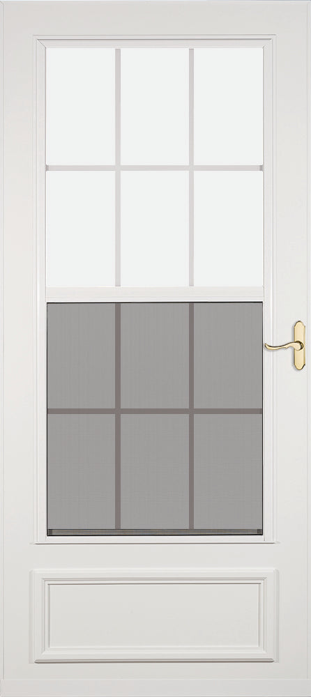237-CF Midview Storm Door with Brass Handle
