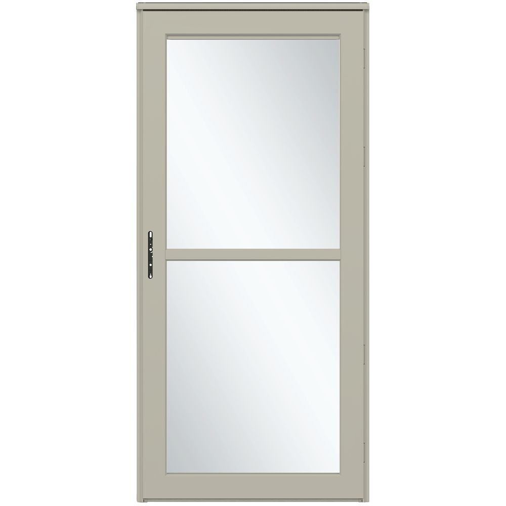 Platinum Retractable Screen Storm Door with Tempered Glass