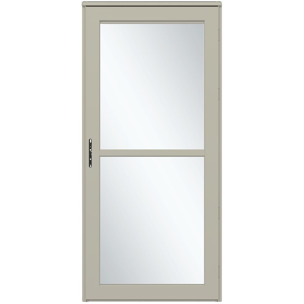 Platinum Retractable Screen Storm Door with Low-E Glass
