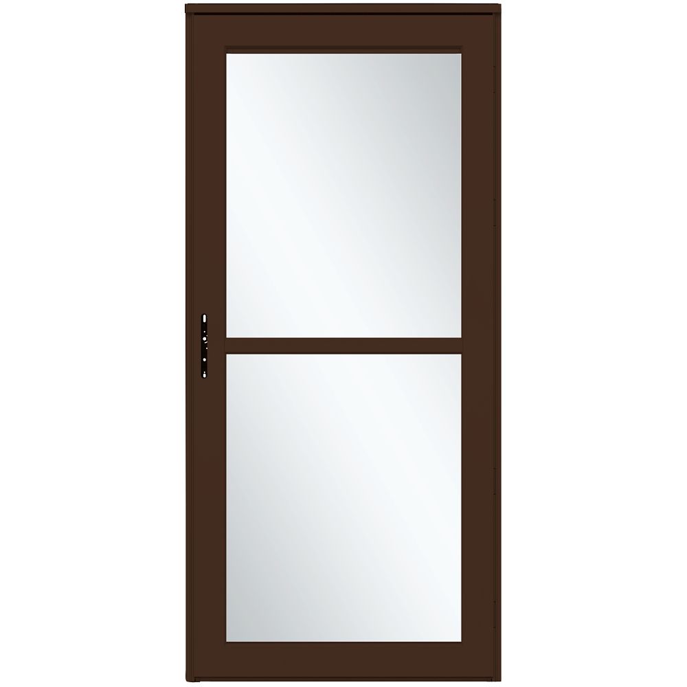 Platinum Retractable Screen Storm Door with Tempered Glass