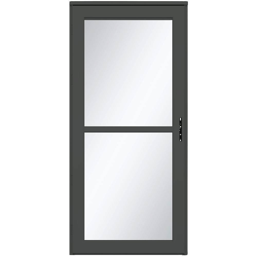 Platinum Retractable Screen Storm Door with Tempered Glass