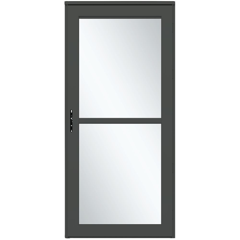 Platinum Retractable Screen Storm Door with Tempered Glass