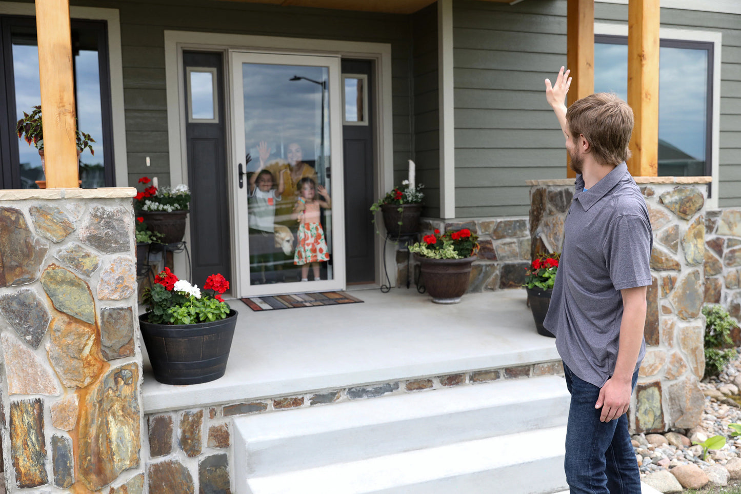 Platinum Secure Glass Storm Door