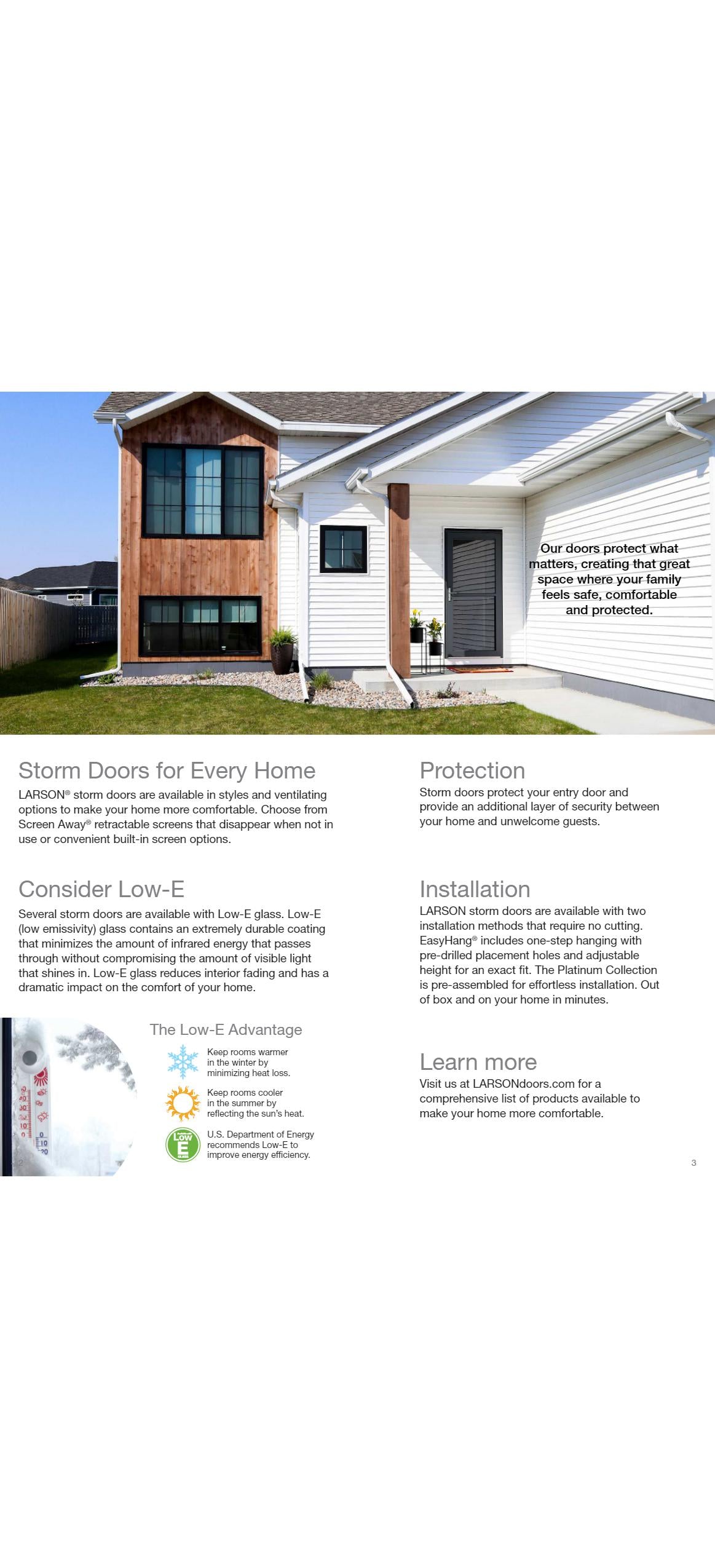 Larson Storm Doors Brochure