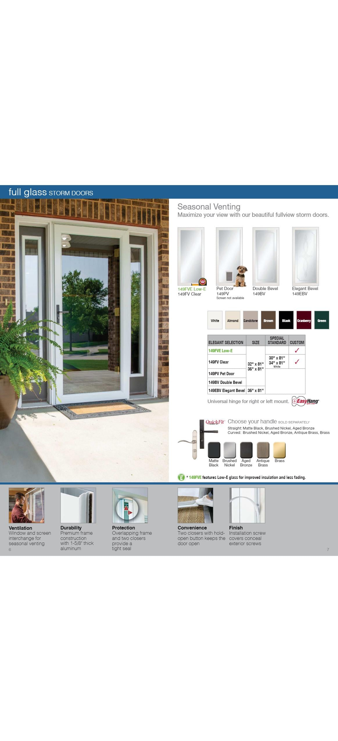 Larson Storm Doors Brochure