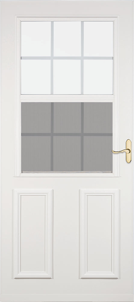 233-ST Highview Storm Door with Brass Handle