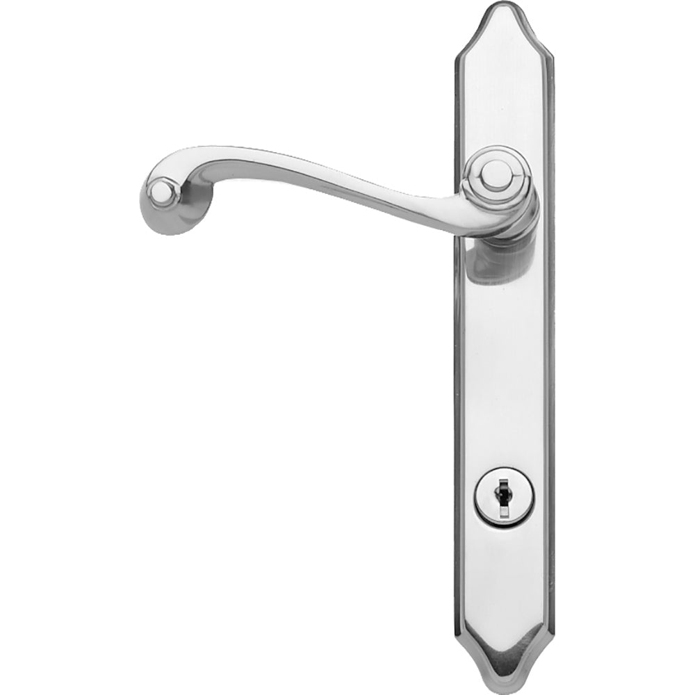 NuVent Fullview Storm Door with Brushed Nickel Handle