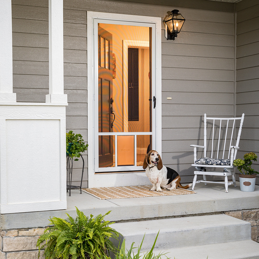 C01-79 Screen Door with Pet Door