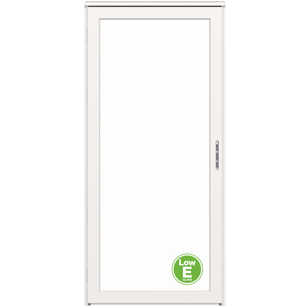Platinum Full-View Interchangeable Full Glass Storm Door with Low-E Glass