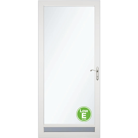 NuVent Fullview Storm Door with Brushed Nickel Handle