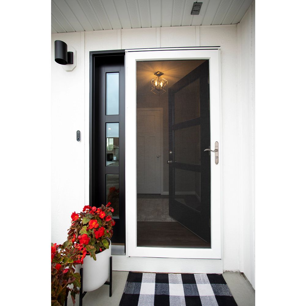 Platinum Full-View Interchangeable Full Glass Storm Door with Tempered Glass